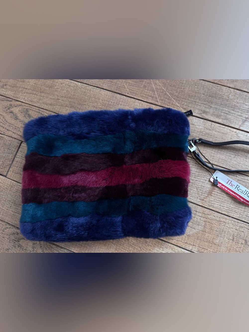 Alice + Olivia genuine fur clutch bag